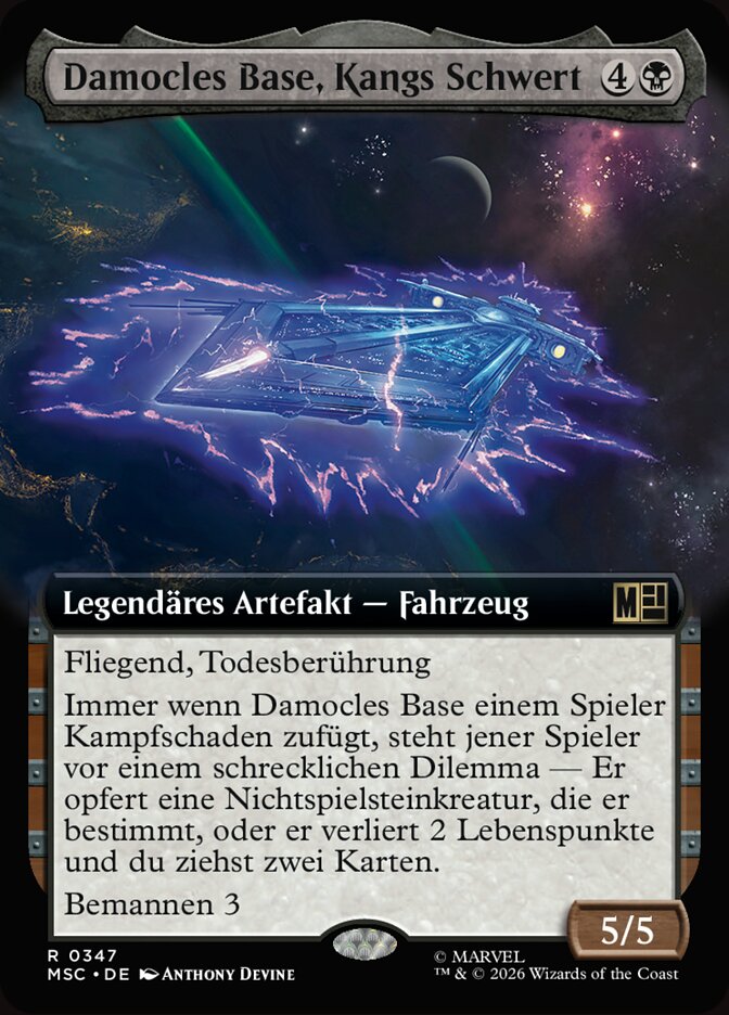 Damocles Base, Kangs Schwert