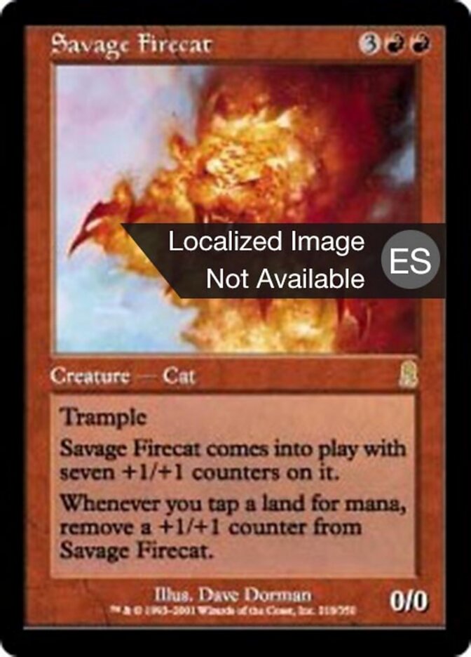 Gato de fuego salvaje