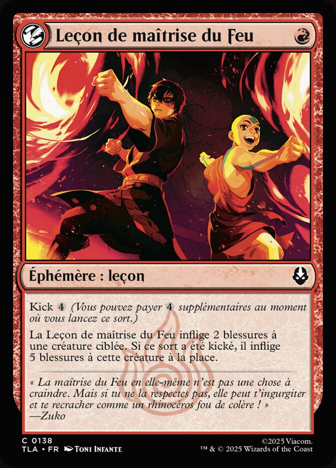 Leçon de maîtrise du Feu