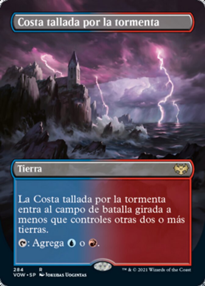 Costa tallada por la tormenta