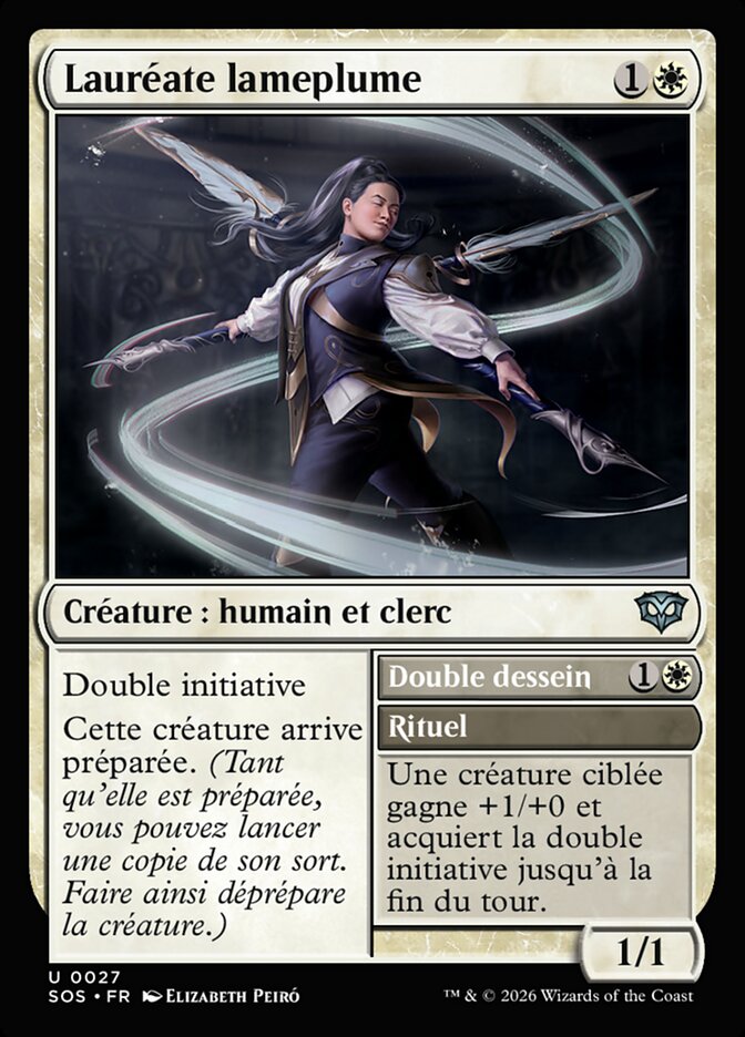 Quill-Blade Laureate // Twofold Intent