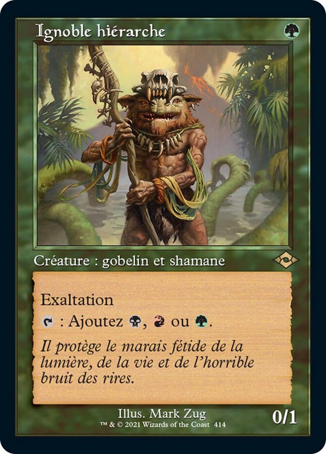 Ignoble hiérarche