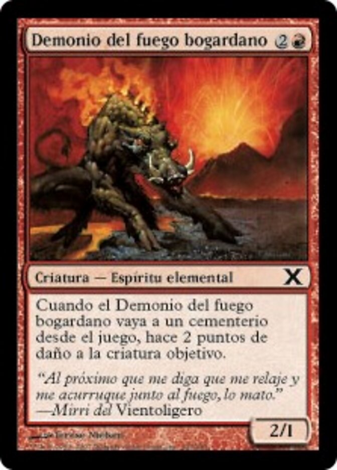Demonio del fuego bogardano