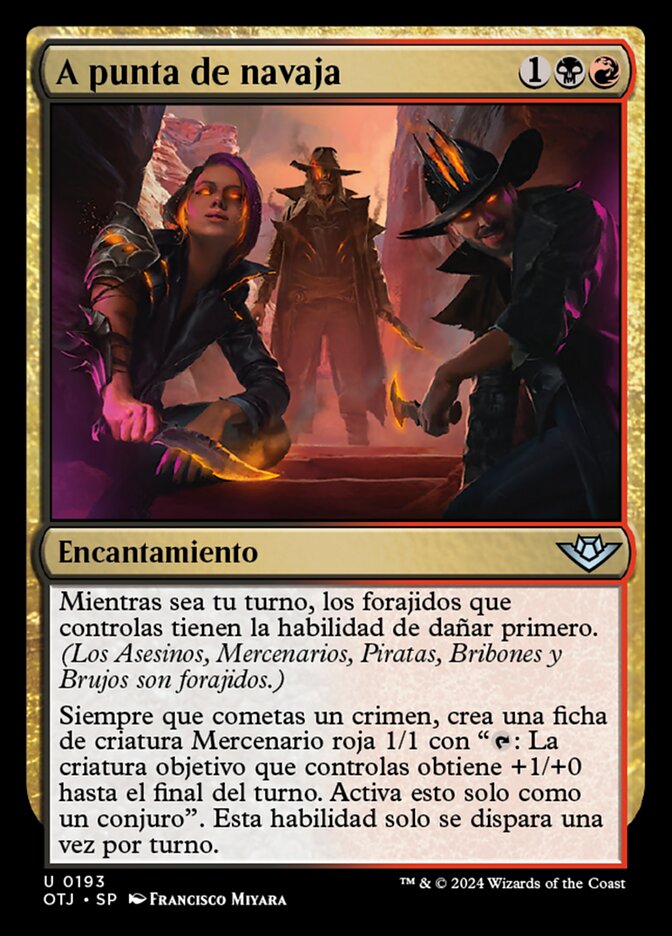 A punta de navaja