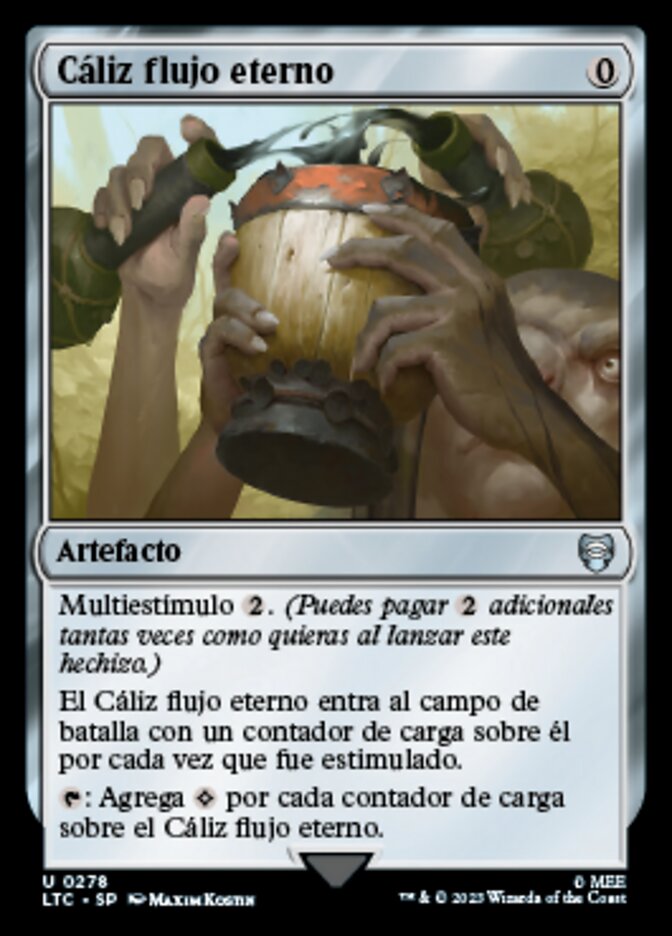 Cáliz flujo eterno