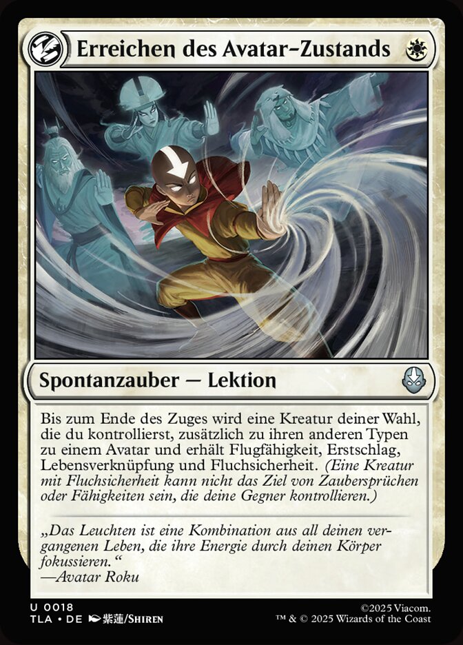 Erreichen des Avatar-Zustands