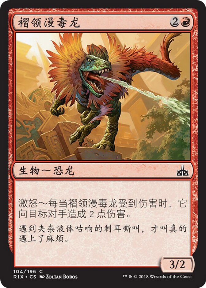 褶领漫毒龙