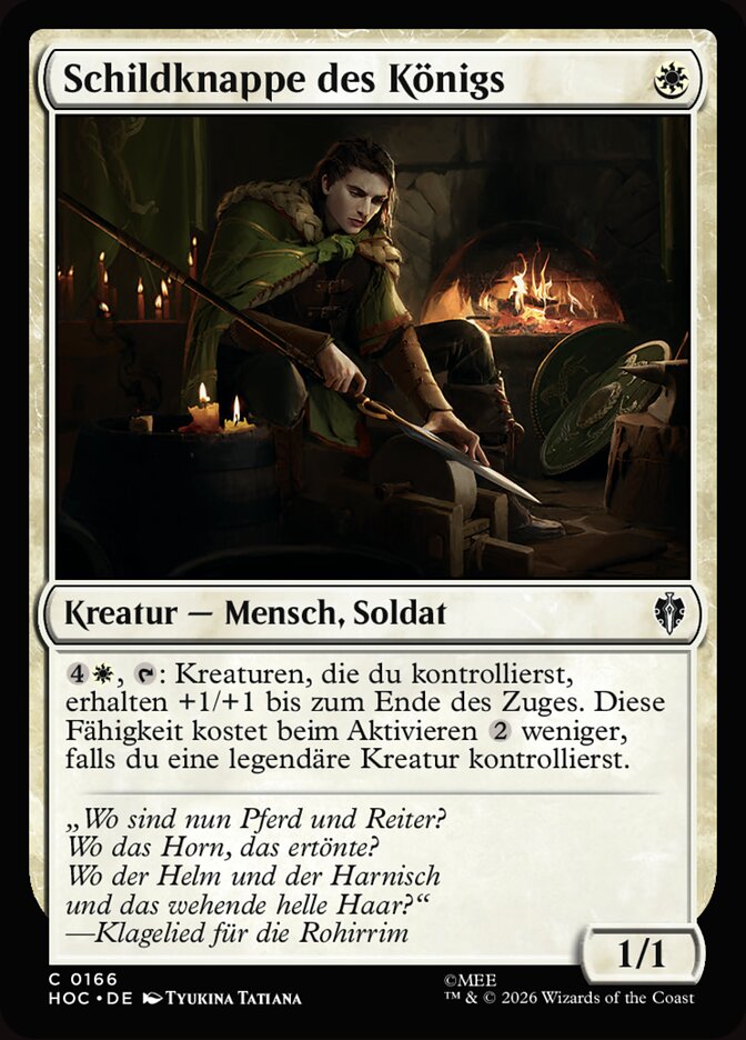 Schildknappe des Königs