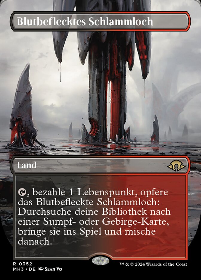 Blutbeflecktes Schlammloch