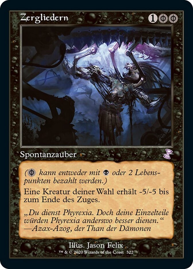 Zergliedern