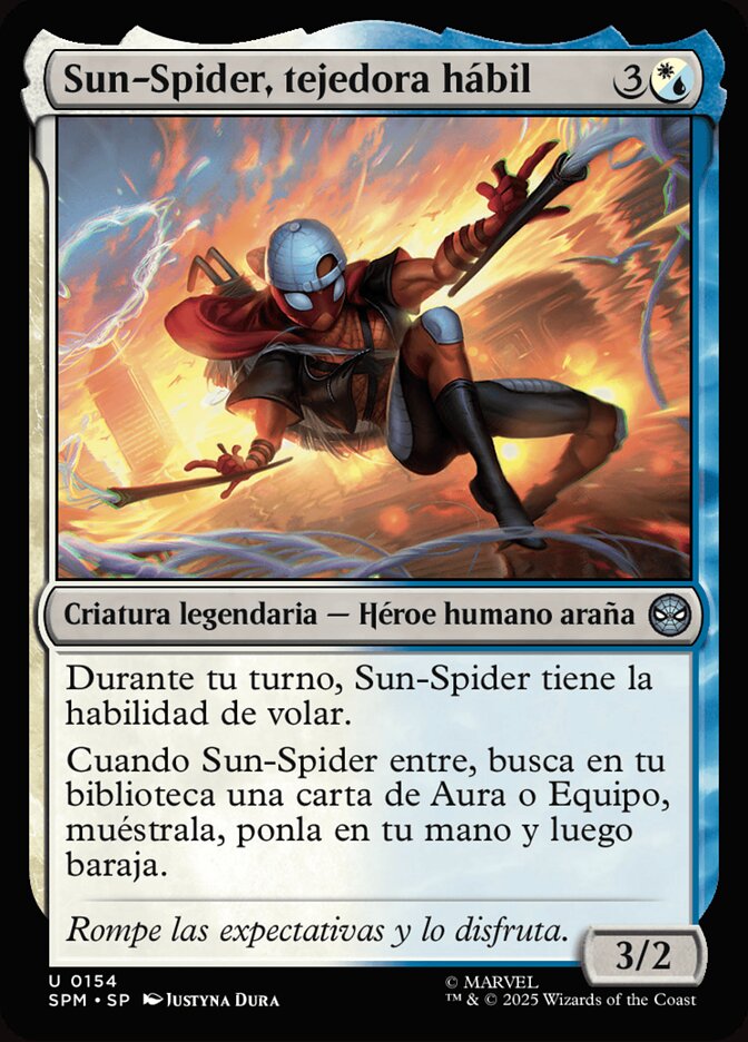 Sun-Spider, tejedora hábil