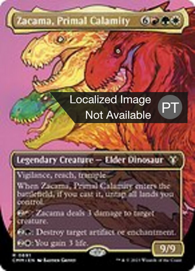Zacama, Calamidade Primordial