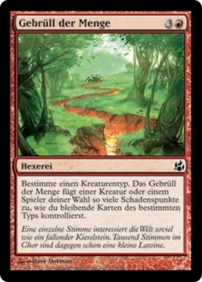 Gebrüll der Menge
