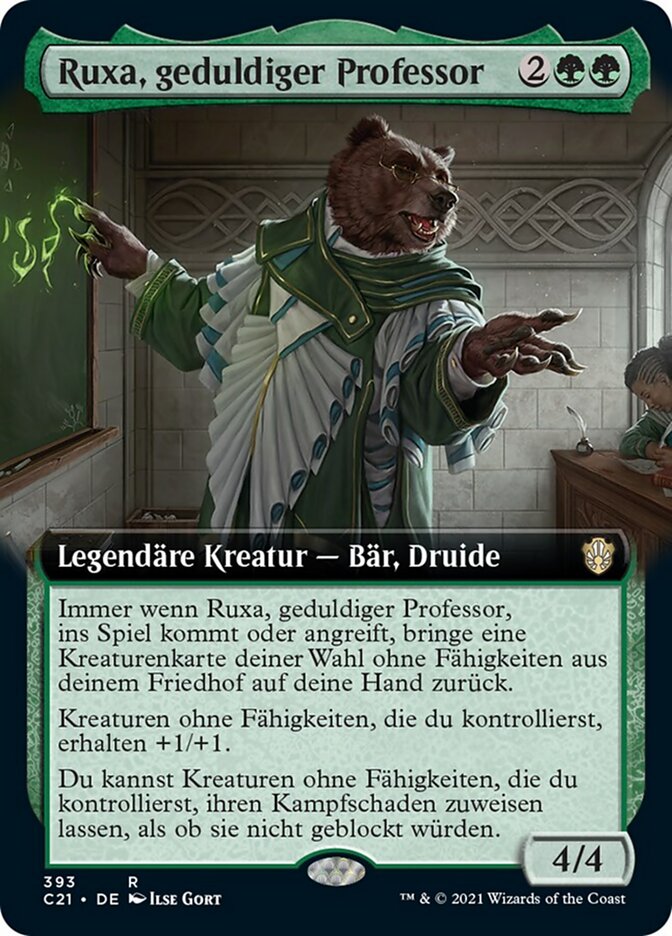 Ruxa, geduldiger Professor