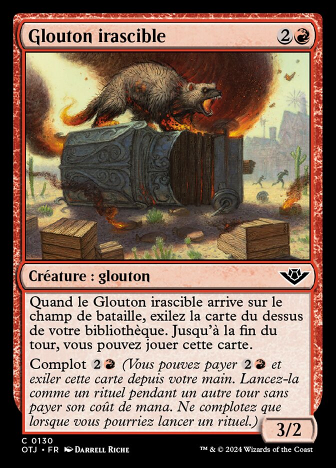 Glouton irascible