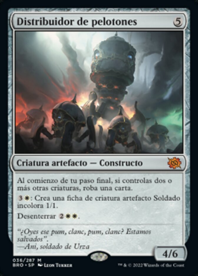 Distribuidor de pelotones