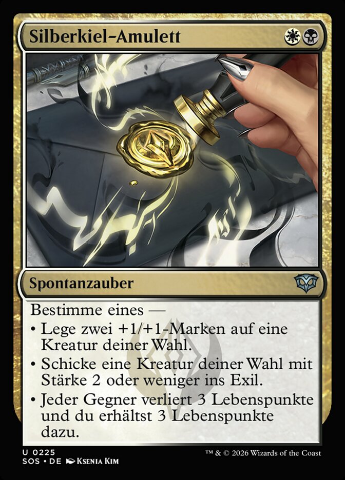 Silberkiel-Amulett