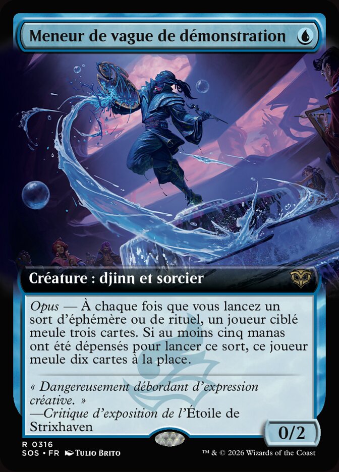 Meneur de vague de démonstration