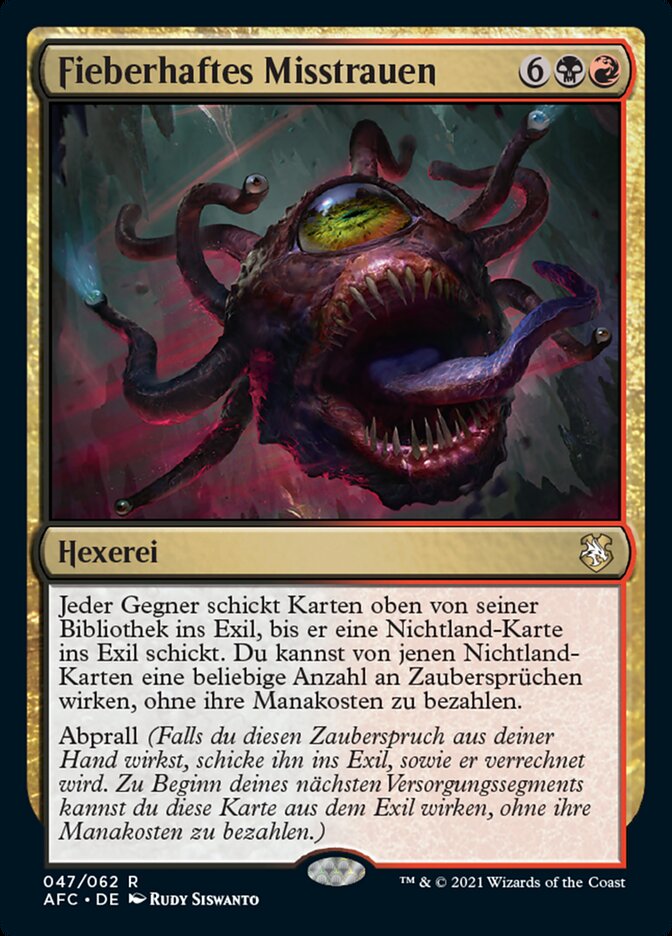 Fieberhaftes Misstrauen