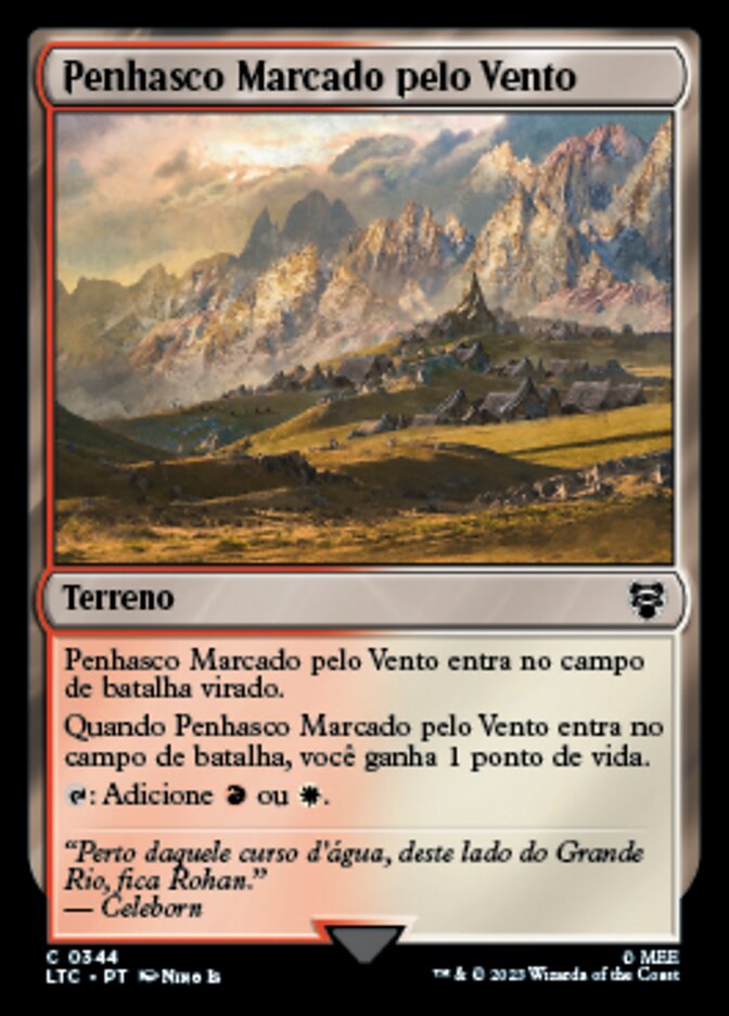 Penhasco Marcado pelo Vento