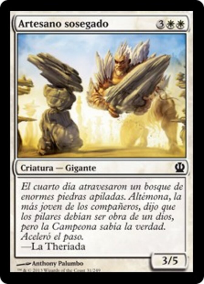 Artesano sosegado