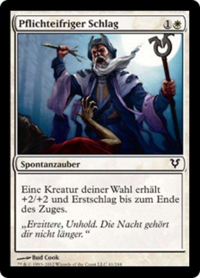 Pflichteifriger Schlag