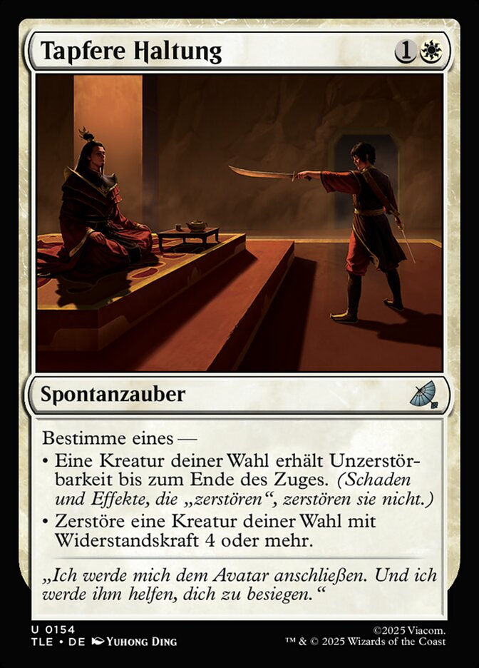 Tapfere Haltung