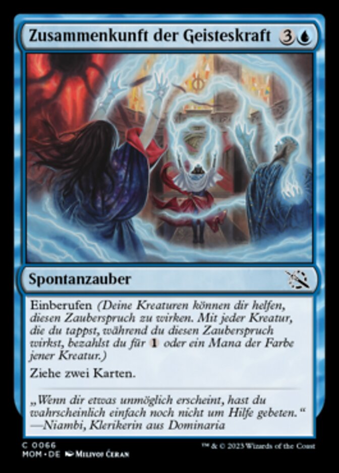 Zusammenkunft der Geisteskraft