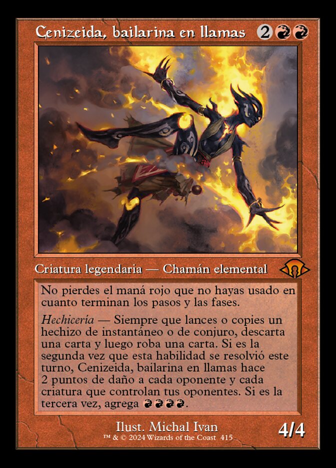 Cenizeida, bailarina en llamas