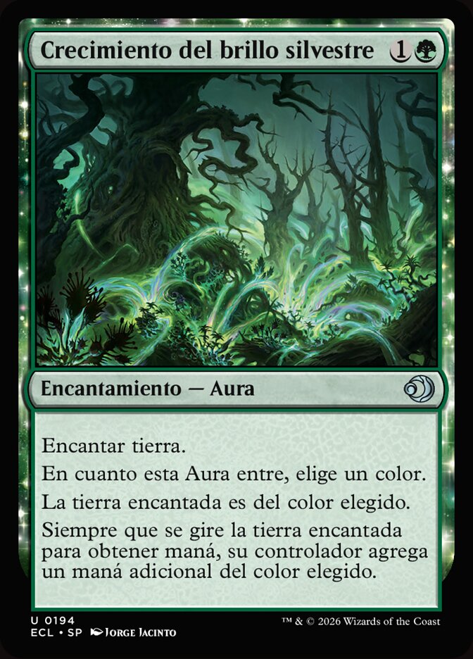 Crecimiento del brillo silvestre