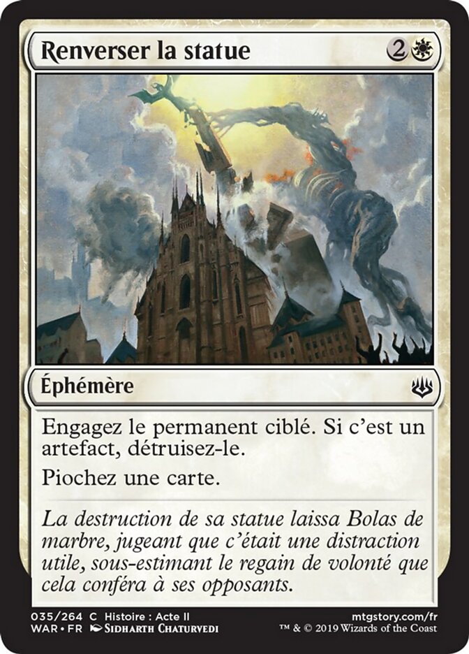 Renverser la statue
