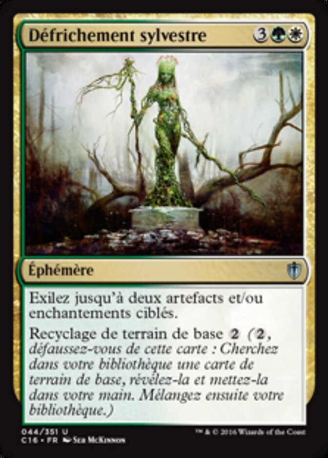 Défrichement sylvestre