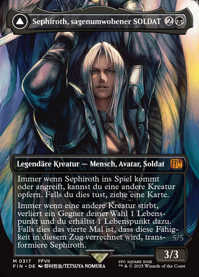 Sephiroth, Fabled SOLDIER // Sephiroth, One-Winged Angel