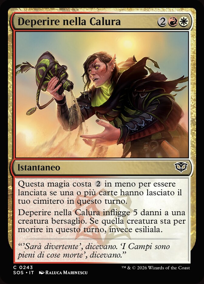 Deperire nella Calura