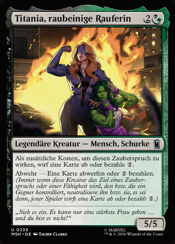 Titania, raubeinige Rauferin