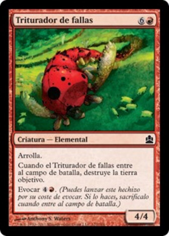 Triturador de fallas