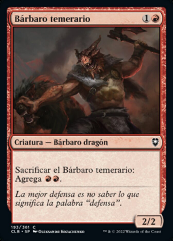 Bárbaro temerario