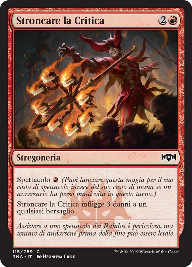 Stroncare la Critica