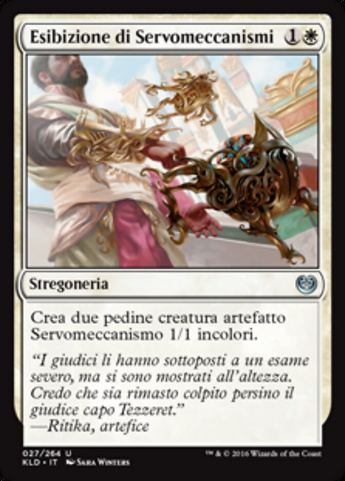 Esibizione di Servomeccanismi