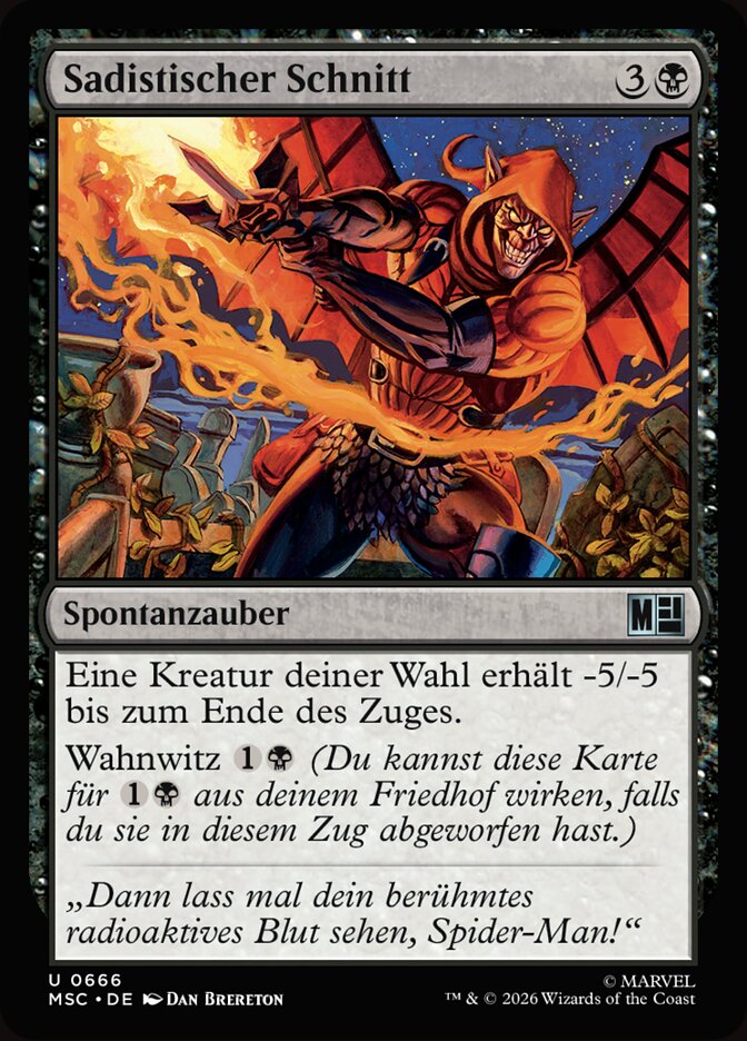 Sadistischer Schnitt
