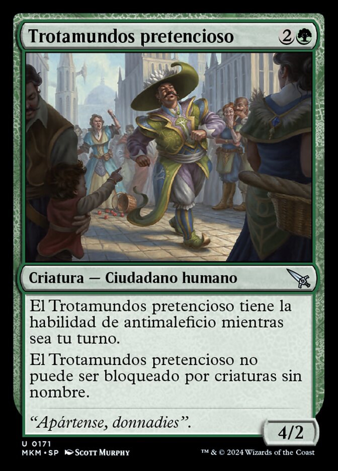 Trotamundos pretencioso
