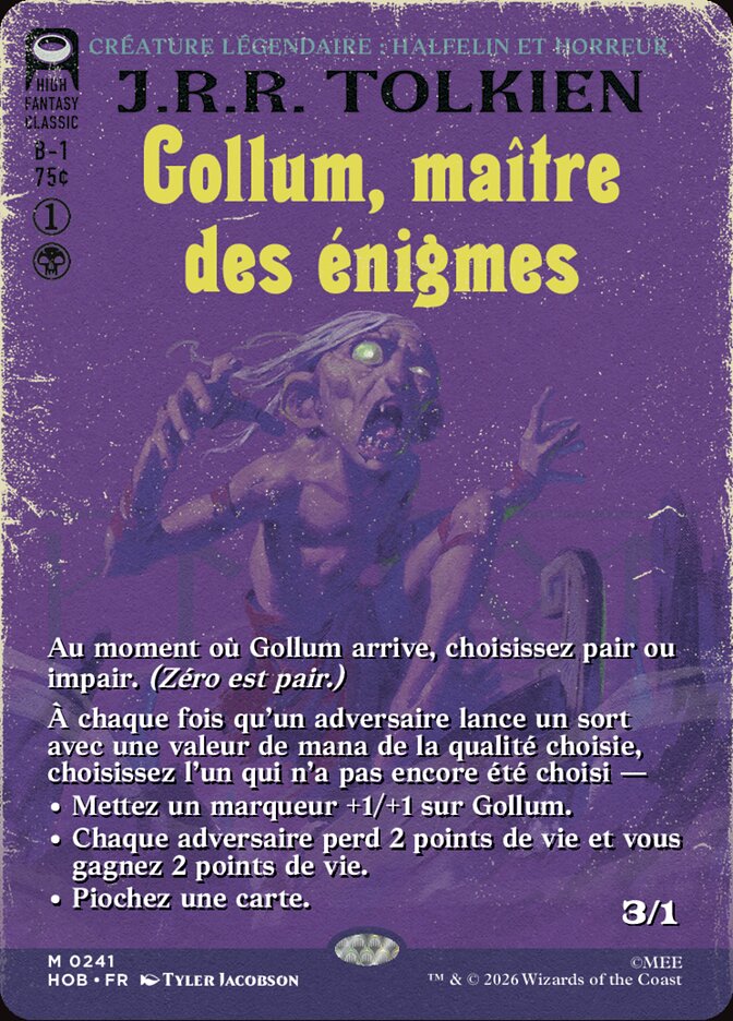 Gollum, maître des énigmes