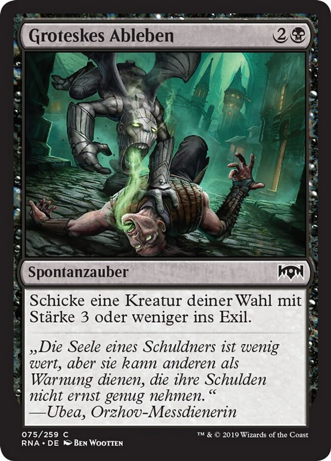 Groteskes Ableben