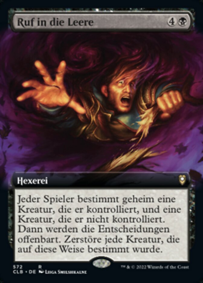Ruf in die Leere