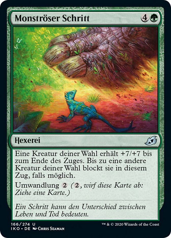Monströser Schritt