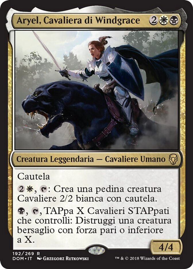 Aryel, Cavaliera di Windgrace