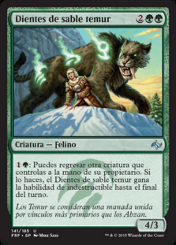 Dientes de sable temur