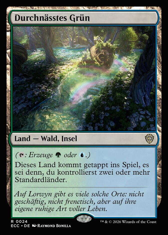 Durchnässtes Grün