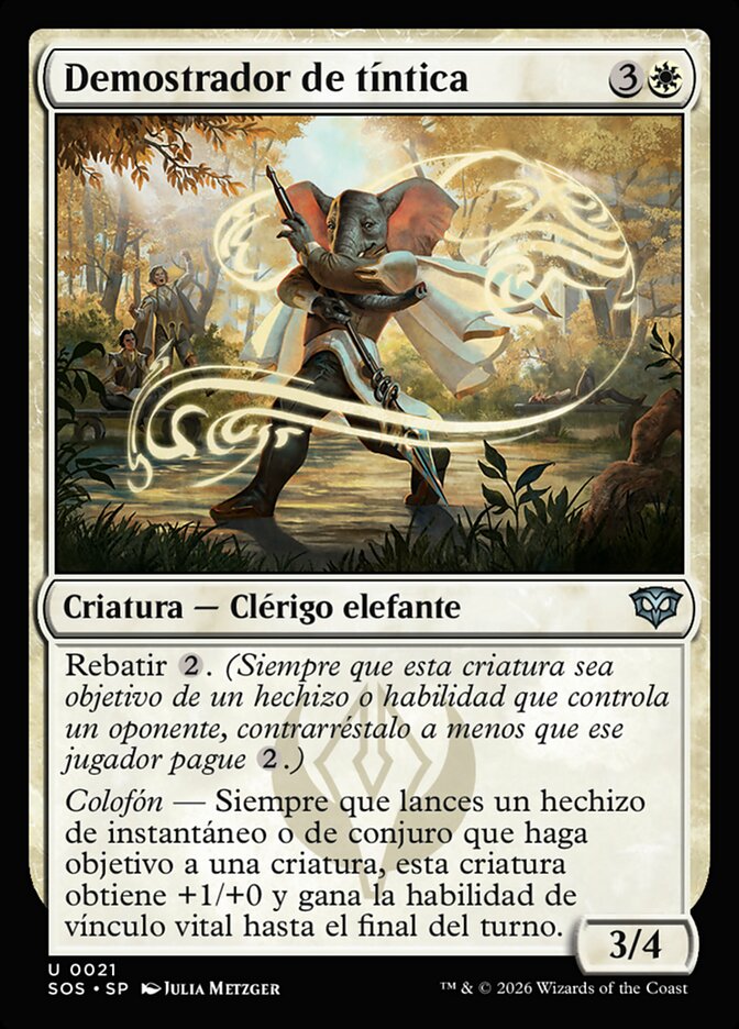 Demostrador de tíntica