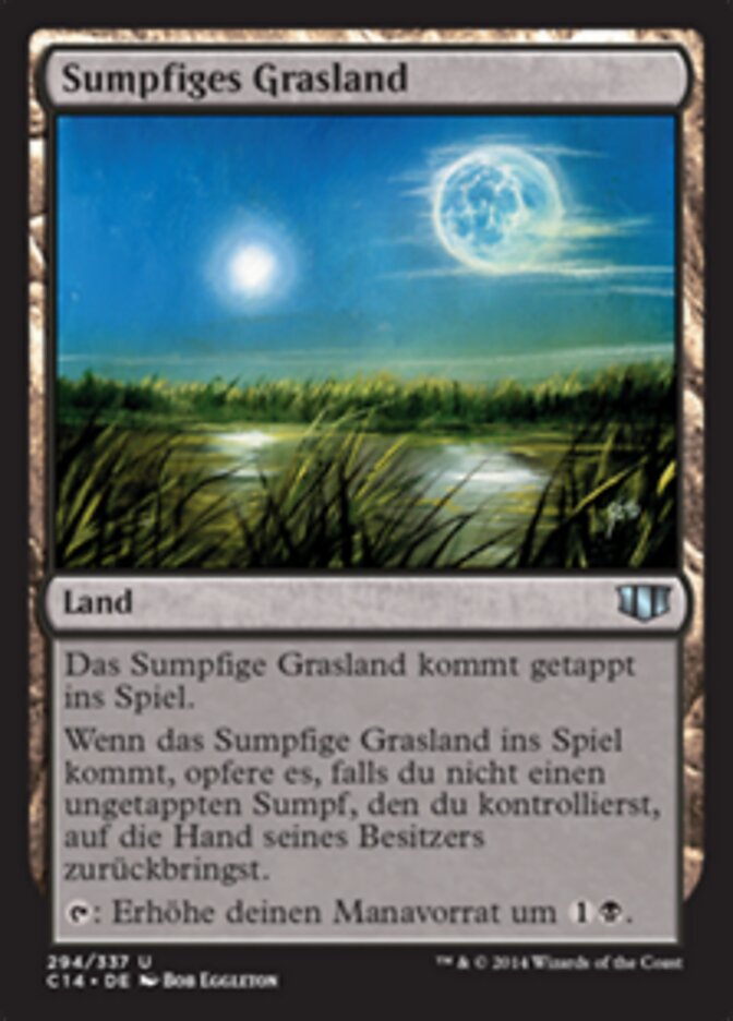 Sumpfiges Grasland